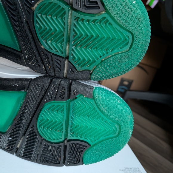 Jordan White and Green Athletic Shoes - Picture 8 of 8